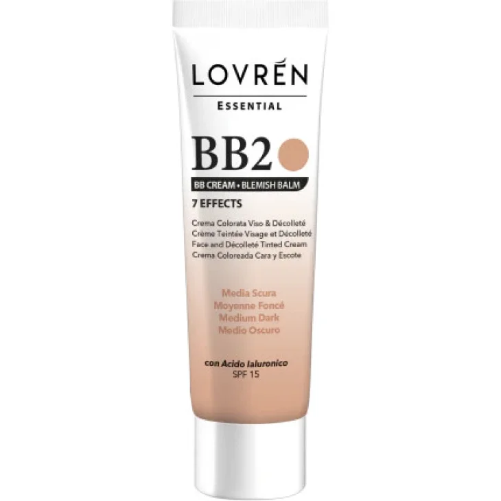 Lovren Essential Bb Cream Bb2 Fondotinta Tonalità Medio Scura Lovren Essential Bb Cream Bb2 Fondotinta Tonalità Medio Scura