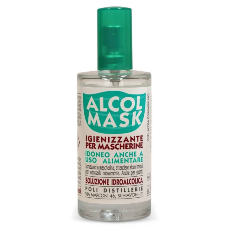 Poli Alcol Mask Spray Igienizzante per Mascherine 50 ml Poli Alcol Mask Spray Igienizzante per Mascherine 50 ml