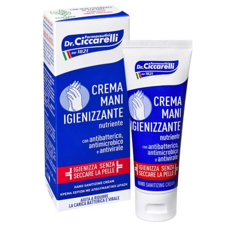 Dr Ciccarelli Crema Mani Igienizzante con Antibatterico Antivirale 75 ml Dr Ciccarelli Crema Mani Igienizzante con Antibatterico Antivirale 75 ml
