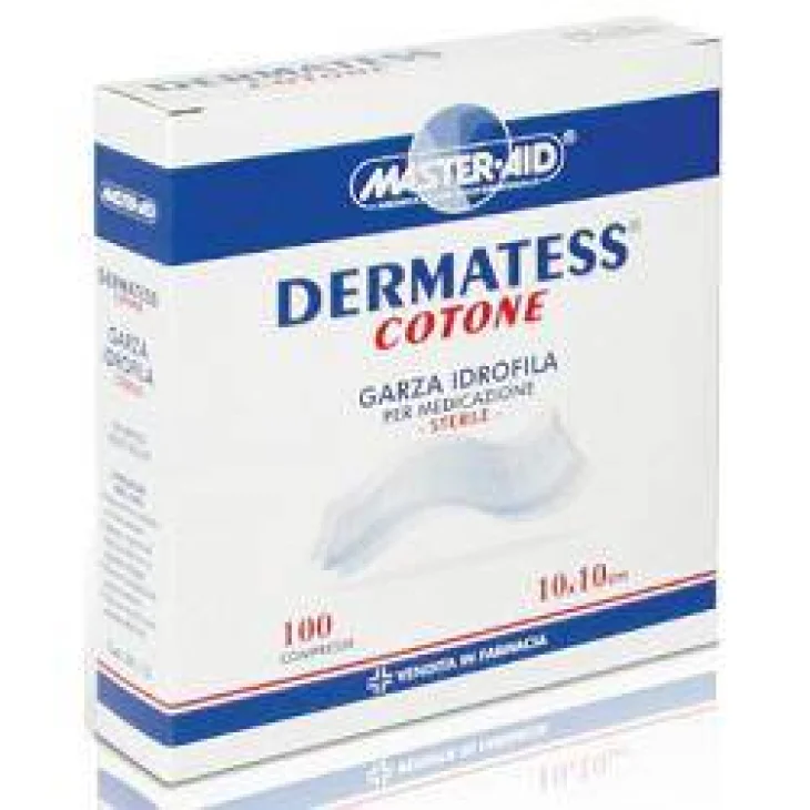 Master Aid Dermatess Garza idrofila in cotone 36 x 40 cm 12 Pezzi