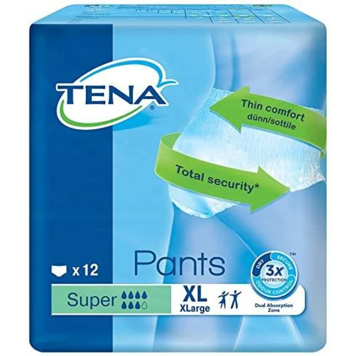 Tena Pants Super Mutandine Assorbenti Taglia Extra Large 12 Pezzi