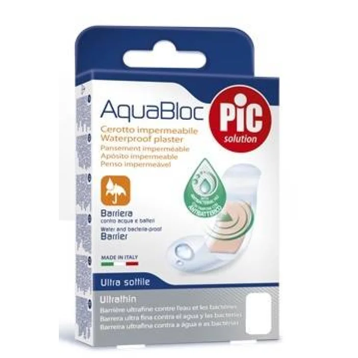 Cerotto Pic Aquabloc 10x6 Sterile Antibatterico 5 Pezzi