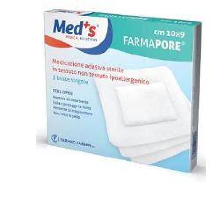 Meds Pore Medicazione adesiva 5x7 Cm 5 Pezzi