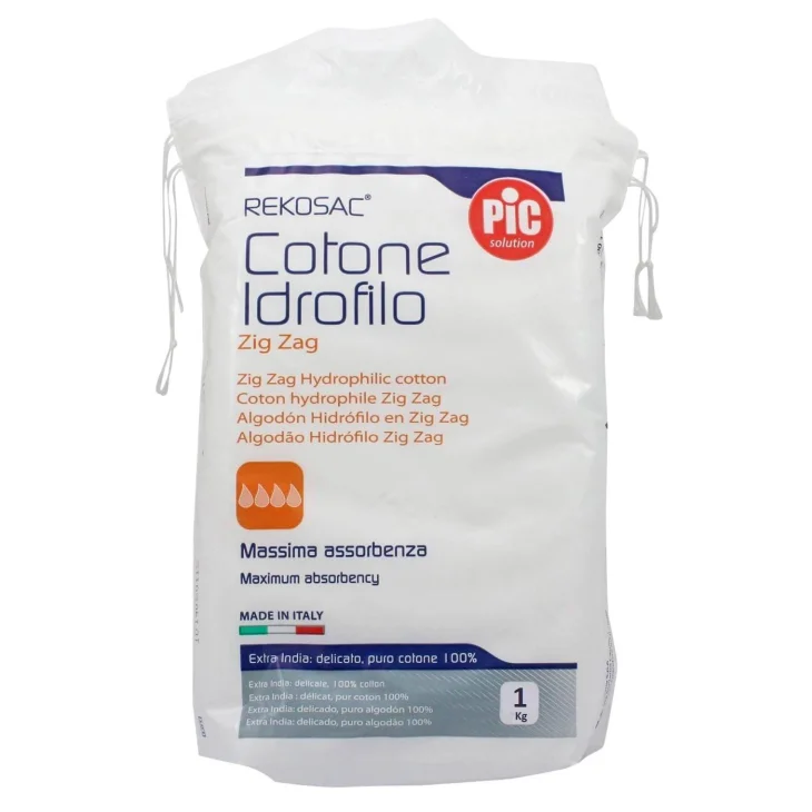 Pic Rekosac Zig Zag Medicazione cotone idrofilo 1000 g