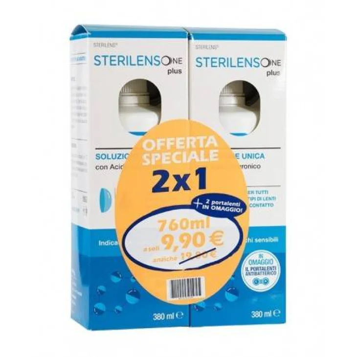 Sterilens One Plus Soluzione in gocce per lenti a contatto 380 ml Bipacco Sterilens One Plus Soluzione in gocce per lenti a contatto 380 ml Bipacco