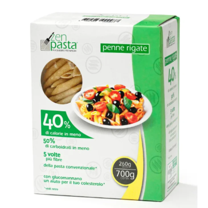 Zenpasta Penne Rigate con Farina di Konjac -40% di Calorie 260 g Zenpasta Penne Rigate con Farina di Konjac -40% di Calorie 260 g