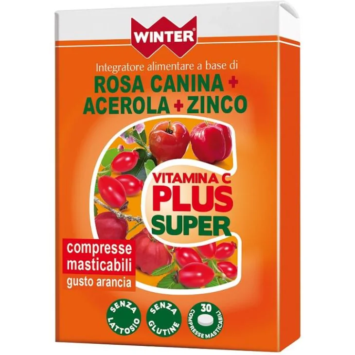 Winter Vitamina C Plus Super 30 Compresse Masticabili Winter Vitamina C Plus Super 30 Compresse Masticabili