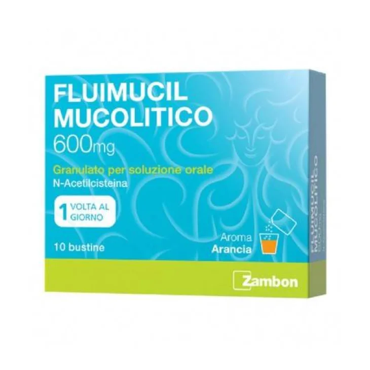 Fluimucil Mucolitico 600 mg 10 compresse effervescenti Fluimucil Mucolitico 600 mg 10 compresse effervescenti