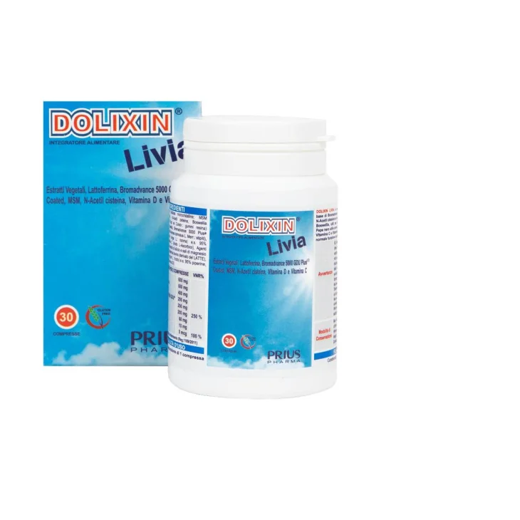 Dolixin Livia Integratore con Bromadvance e Lattoferrina 30 compresse Dolixin Livia Integratore con Bromadvance e Lattoferrina 30 compresse