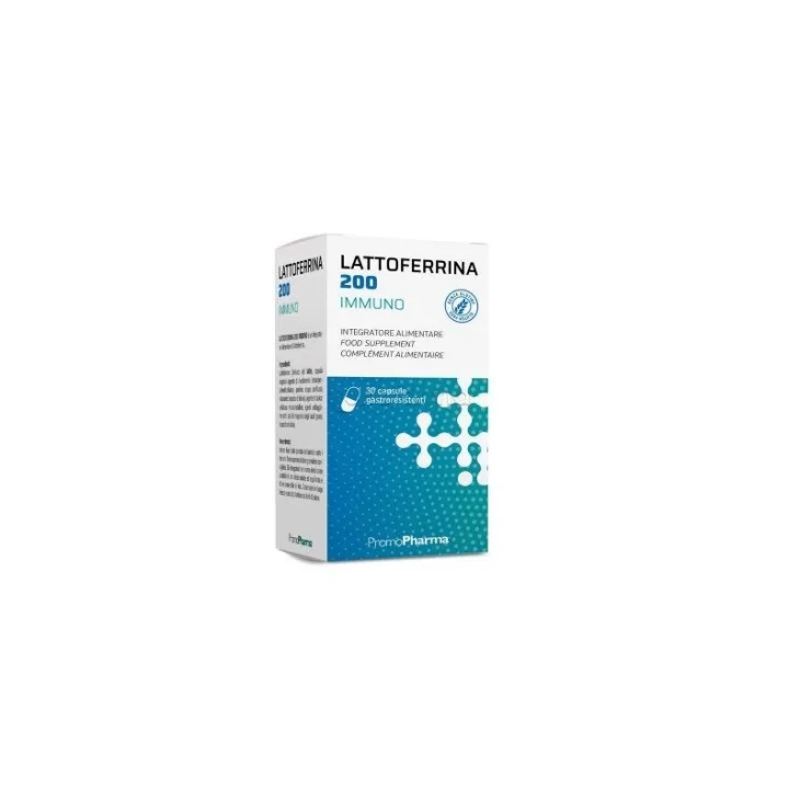 Promopharma Lattoferrina 200 Immuno Sistema Immunitario 30 Capsule Promopharma Lattoferrina 200 Immuno Sistema Immunitario 30 Capsule