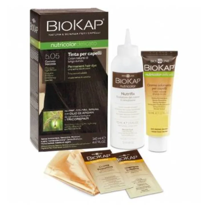 Bios Line BioKap Nutricolor Delicato Tinta per Capelli 5.05 Castano Nocciola Bios Line BioKap Nutricolor Delicato Tinta per Capelli 5.05 Castano Nocciola