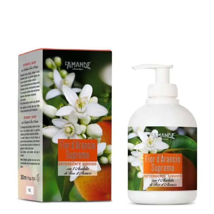 L'AMANDE AROMATIQUE DETERGENTE LIQUIDO FIOR D'ARANCIO SUPREMO 300 ML
