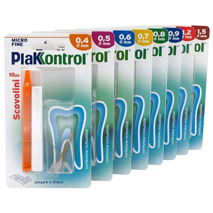 Plakkontrol Minigrip 0,6 Mm Scovolino interdentale 10 Pezzi Plakkontrol Minigrip 0,6 Mm Scovolino interdentale 10 Pezzi