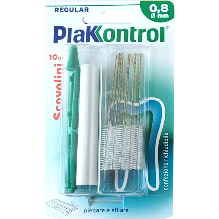 Plakkontrol Minigrip Scovolino 0,8 Mm 10 Pezzi Plakkontrol Minigrip Scovolino 0,8 Mm 10 Pezzi