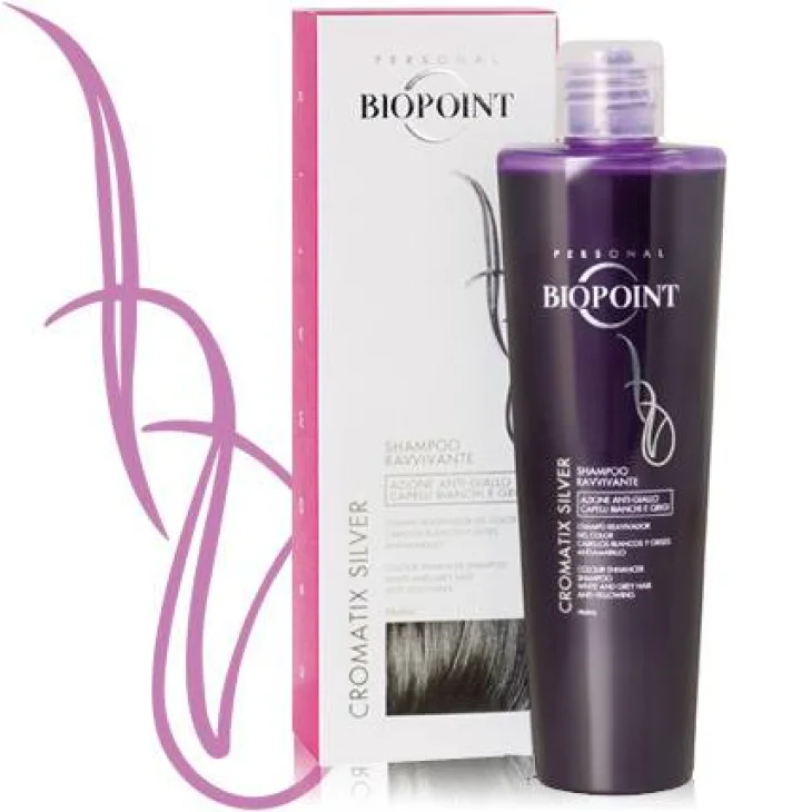 Biopoint Cromatix Silver Shampoo ravvivante per capelli bianchi e grigi 200 ml Biopoint Cromatix Silver Shampoo ravvivante per capelli bianchi e grigi 200 ml
