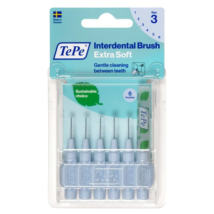 TePe Extra Soft Scovolino Blu 0,6 mm 6 pezzi TePe Extra Soft Scovolino Blu 0,6 mm 6 pezzi