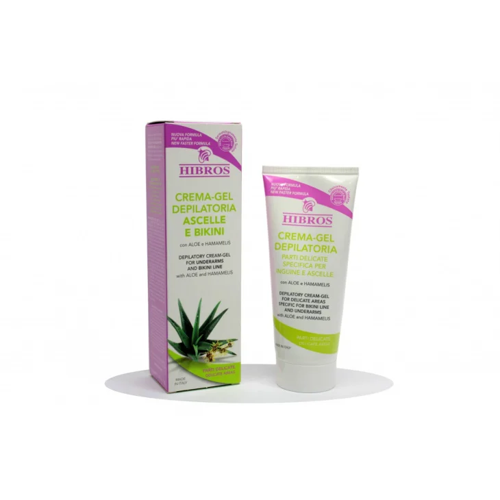 Hibros Crema Gel depilatoria per parti delicate 100 ml Hibros Crema Gel depilatoria per parti delicate 100 ml