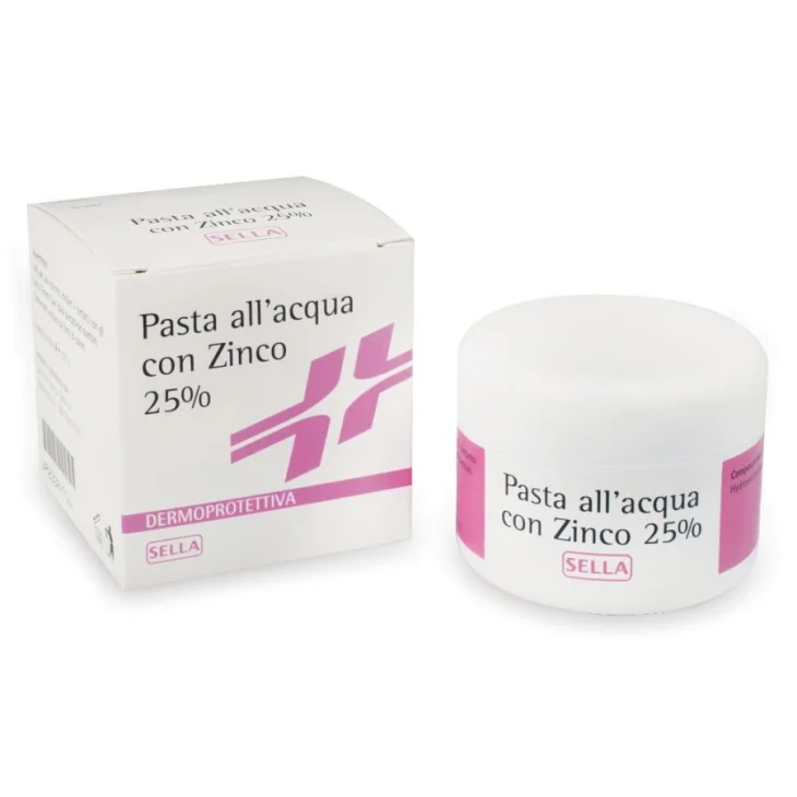 Sella Pasta All'acqua Con Zinco 25% Barriera Protettiva Ed Emolliente 100 g