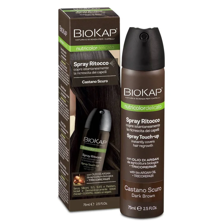 Bios Line Biokap Spray Ritocco Castano Scuro75 ml Bios Line Biokap Spray Ritocco Castano Scuro75 ml
