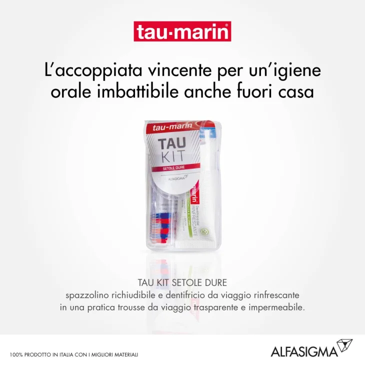 Tau Marin Kit da Viaggio Spazzolino e Dentifricio