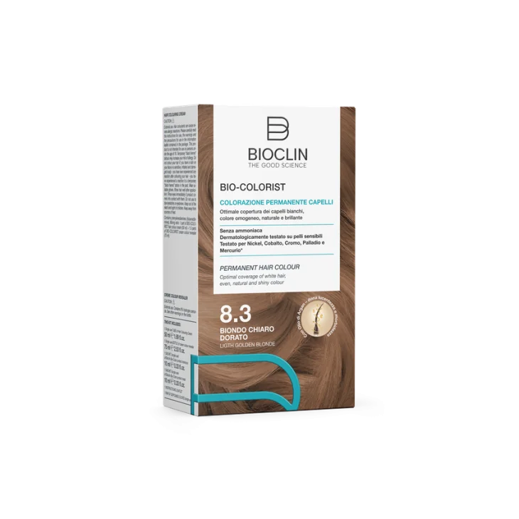 Bioclin Bio-Colorist Colorazione Permanente Capelli Biondo Chiaro Dorato 8.3