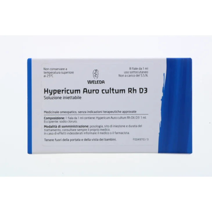 WELEDA HYPERICUM AURO CULTUM RH D3 01% 8 FIALE DA 1 ML L'UNA