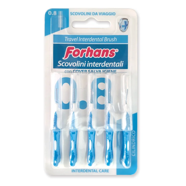 Forhans Scovolino Viaggio 0.8 5 pezzi Forhans Scovolino Viaggio 0.8 5 pezzi