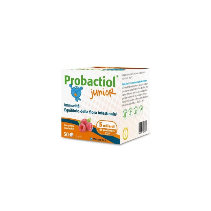 Metagenics Probactiol Junior Integratore di Fermenti Lattici 28 Compresse Masticabili Gusto Lampone Metagenics Probactiol Junior Integratore di Fermenti Lattici 28 Compresse Masticabili Gusto Lampone