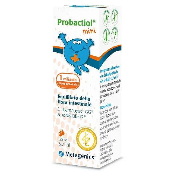 Metagenics Probactiol Mini Gocce Equilibrio della Flora Intestinale dei Bambini 5,7 ml Metagenics Probactiol Mini Gocce Equilibrio della Flora Intestinale dei Bambini 5,7 ml