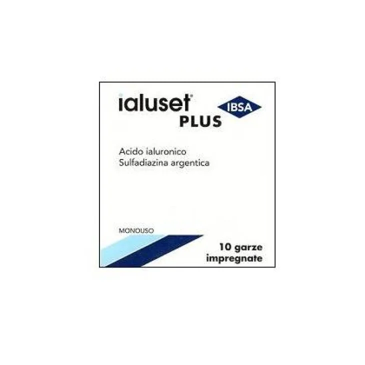 Ialuset Plus Garza con Acido Ialuronico 10 Garze Ialuset Plus Garza con Acido Ialuronico 10 Garze