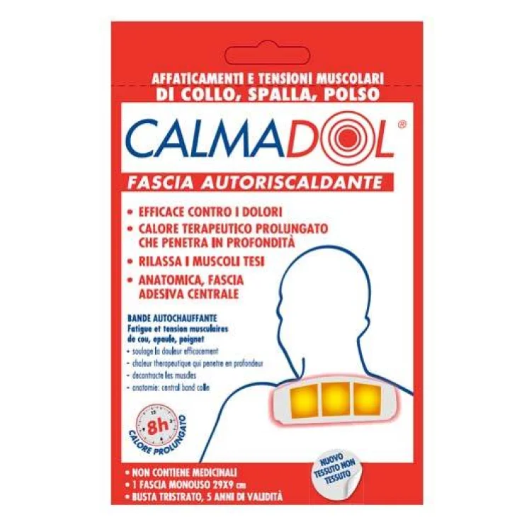 Calmadol Fascia Riscaldante per Dolori Muscolari Bipack 2 pezzi