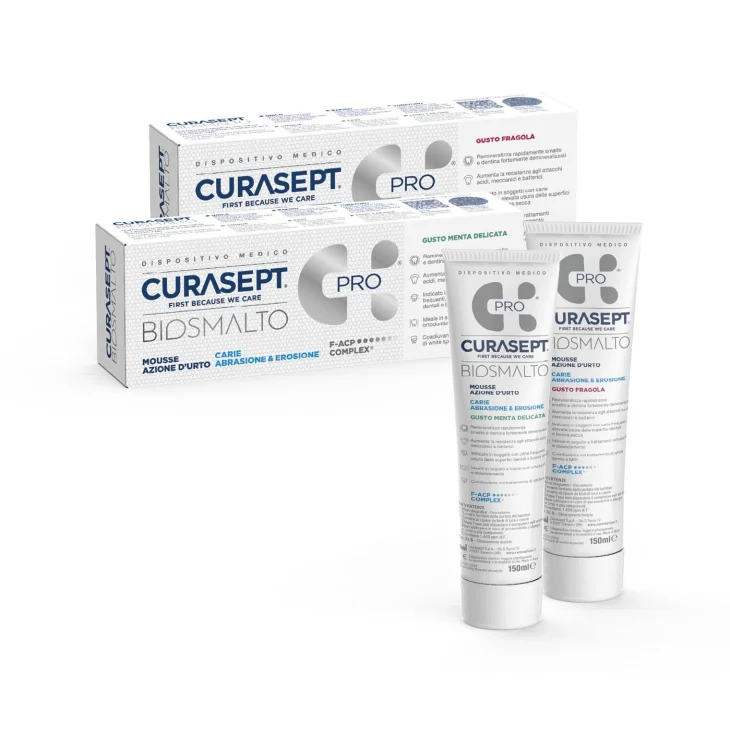 Curasept Biosmalto Mousse Anti-Carie Gusto Menta 50 ml Curasept Biosmalto Mousse Anti-Carie Gusto Menta 50 ml