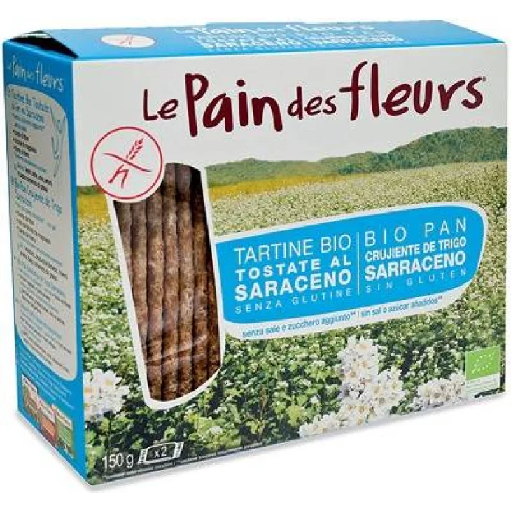 PAIN DES FLEURS TARTINE TOSTATE AL GRANO SARACENO SENZA SALE150 G