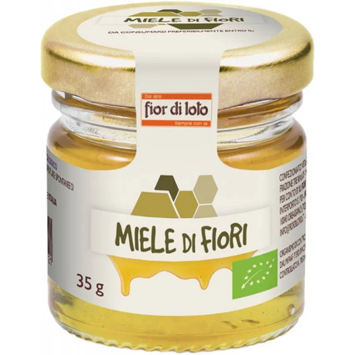 Fior di Loto Mini Miele di Fiori Alpini del Piemonte BIO 35 g Fior di Loto Mini Miele di Fiori Alpini del Piemonte BIO 35 g