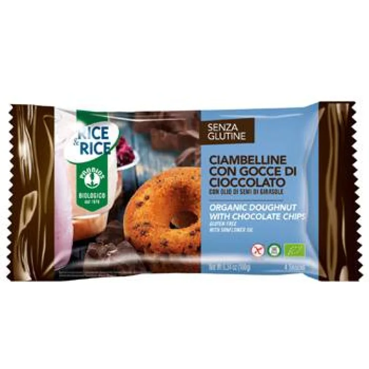 RICE & RICE CIAMBELLINE CON GOCCE DI CIOCCOLATO 4 X 45 G