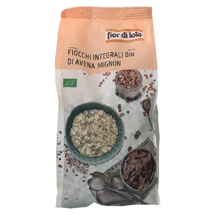 Fior di Loto Fiocchi di Avena Integrale Mignon Bio 500 g Fior di Loto Fiocchi di Avena Integrale Mignon Bio 500 g