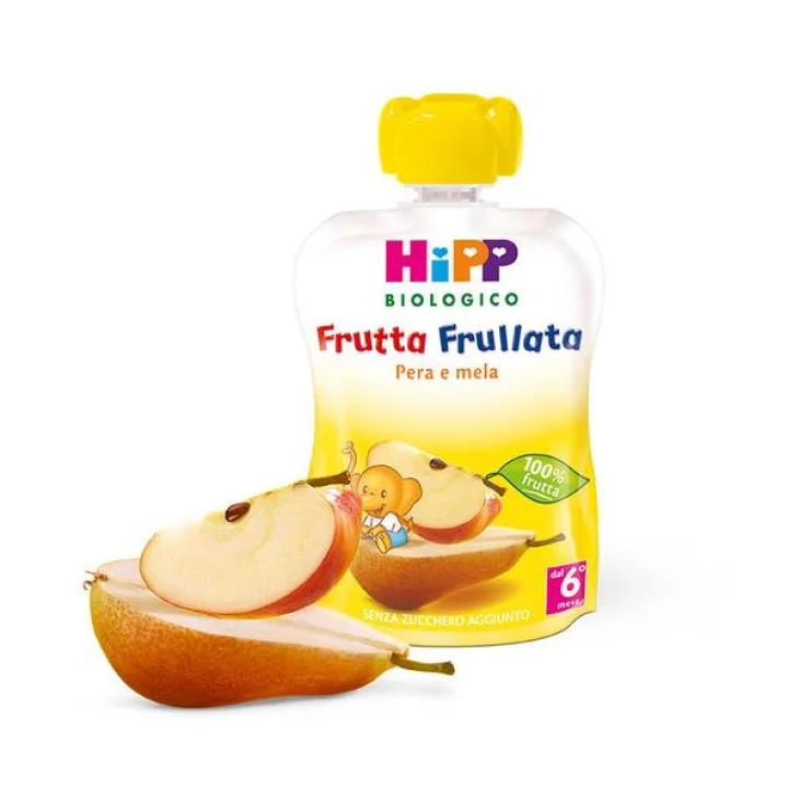 Hipp Bio Frutta Frullata Pera Mela 90 G Hipp Bio Frutta Frullata Pera Mela 90 G