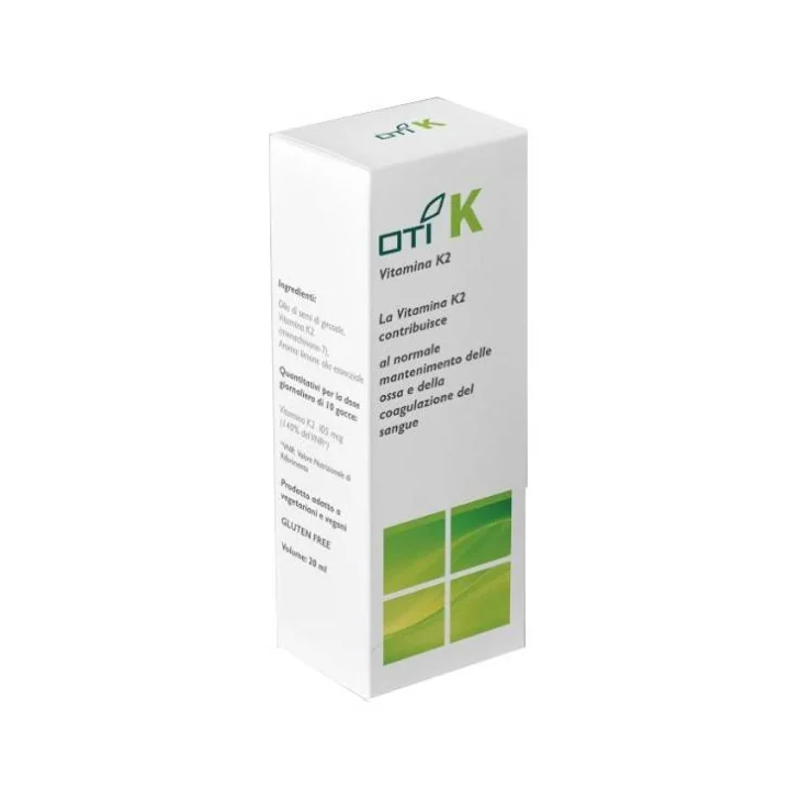 Oti K Integratore omeopatico in gocce con Vitamina K2 20 ml Oti K Integratore omeopatico in gocce con Vitamina K2 20 ml