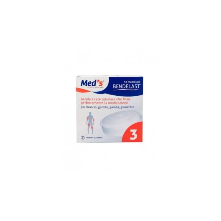 Meds Bendelast Benda a rete tubolare che fissa la medicazione Calibro 3 50 mt