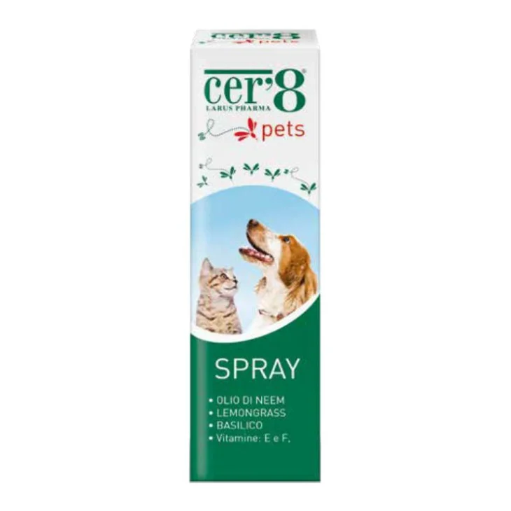 Cer'8 Pets Spray lucidante per il pelo di cani e gatti 100 ml Cer'8 Pets Spray lucidante per il pelo di cani e gatti 100 ml