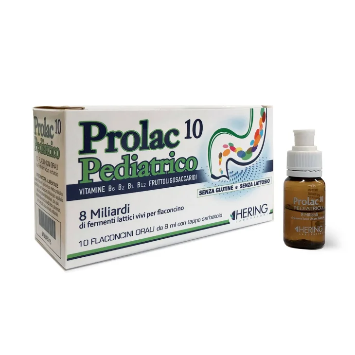 Hering Prolac10 Pediatrico Fermenti Lattici 10 Flaconcini 8 ml Hering Prolac10 Pediatrico Fermenti Lattici 10 Flaconcini 8 ml