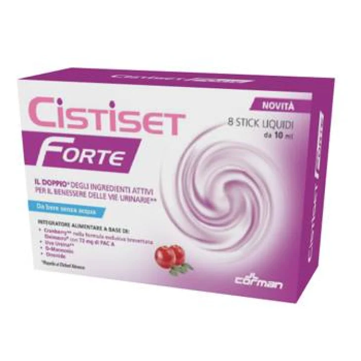 Corman Cistiset Forte Integratore per il benessere della prostata 8 Stick x 10 ml Corman Cistiset Forte Integratore per il benessere della prostata 8 Stick x 10 ml