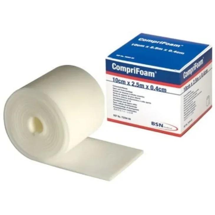 BSN Coprifoam Benda in Schiuma di Poliuretano Bianco 10 cm X 2,5 m X 0,4 cm BSN Coprifoam Benda in Schiuma di Poliuretano Bianco 10 cm X 2,5 m X 0,4 cm