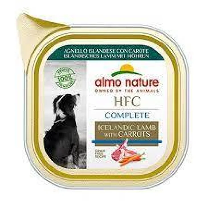 Almo Nature HCF Complete Agnello islandese con Carote Cibo umido per cani adulti 85 g Almo Nature HCF Complete Agnello islandese con Carote Cibo umido per cani adulti 85 g