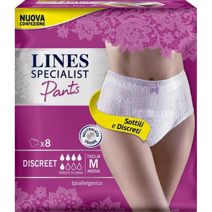 LINES SPECIALIST PANTS DISCREET M FARMA 8 PEZZI