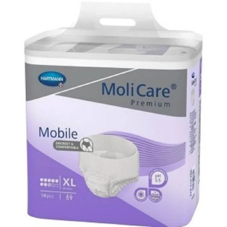Molicare Mobile Pull Up Notte 8 Gocce Pannoloni per Incontinenza Severa Taglia XL 14 pezzi
