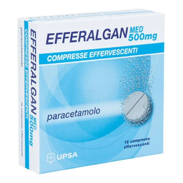 Efferalgan 500 Mg Trattamento contro situazioni febbrili 16 Compresse Effervescenti