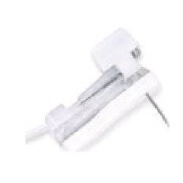 AGO DI HUBER IN ACCIAIO NON CAROTANTE NON SILICONATO CON SISTEMA DI PROTEZIONE GRIPPER PLUS TUBO DI RACCORDO IN PVC 20 CM GAUGE