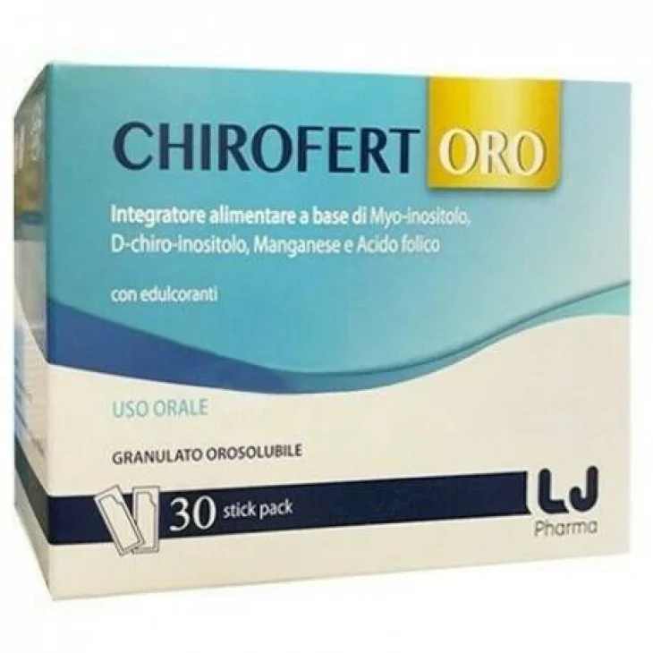 Chirofert Oro Integratore Acido Folico 30 stick pack orosolubili Chirofert Oro Integratore Acido Folico 30 stick pack orosolubili