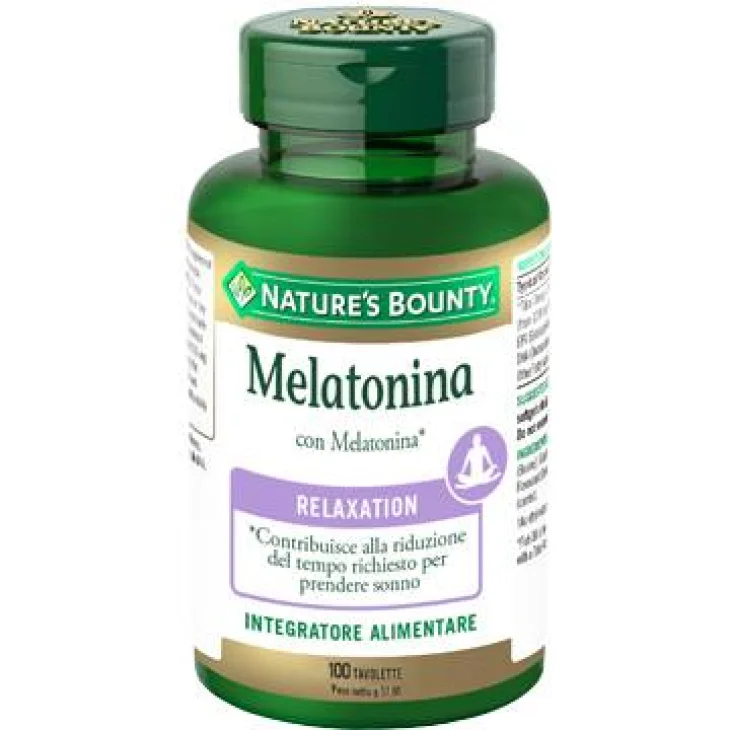 Nature's Bounty Melatonina Integratore per favorire il sonno 100 Tavolette